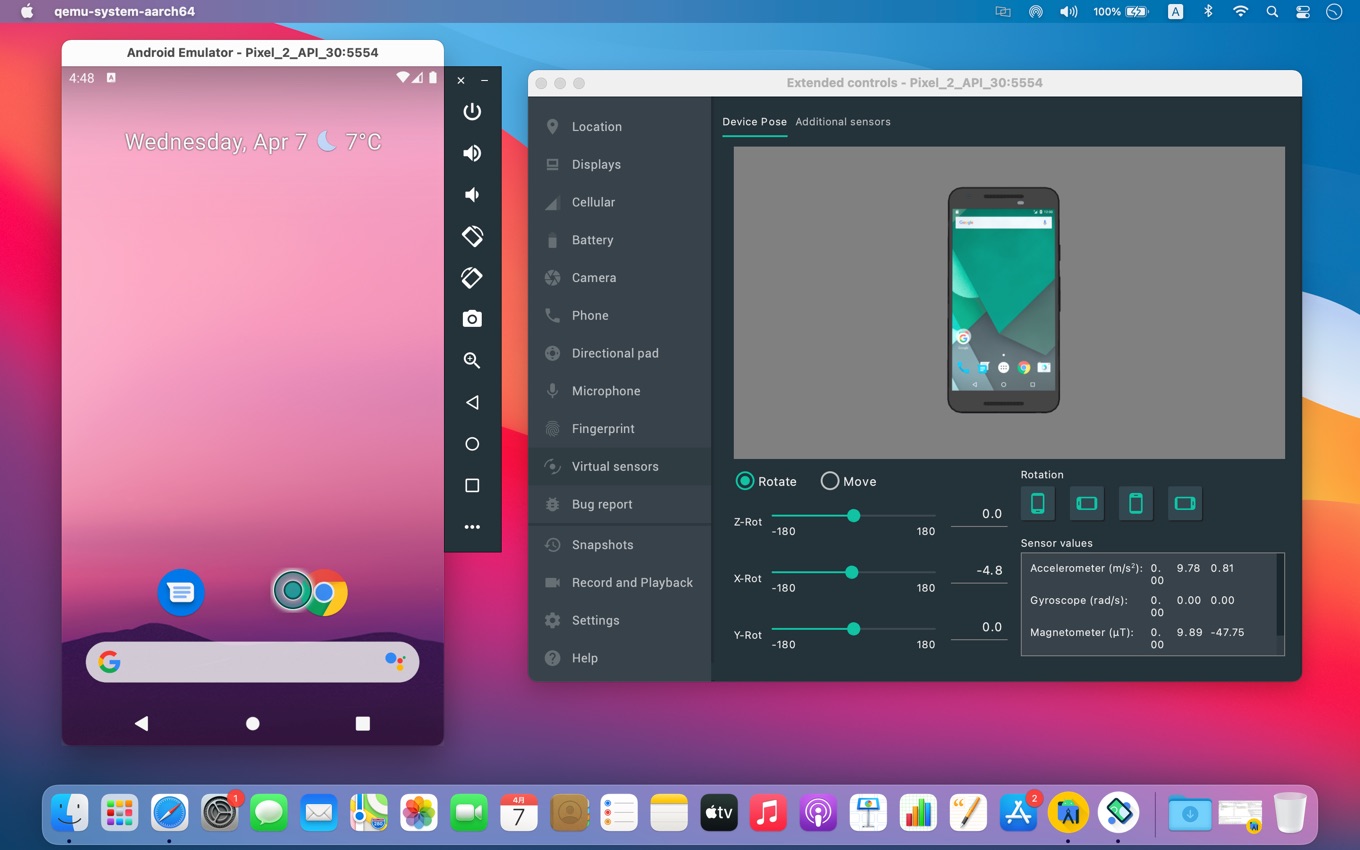 emulator to use android app on mac